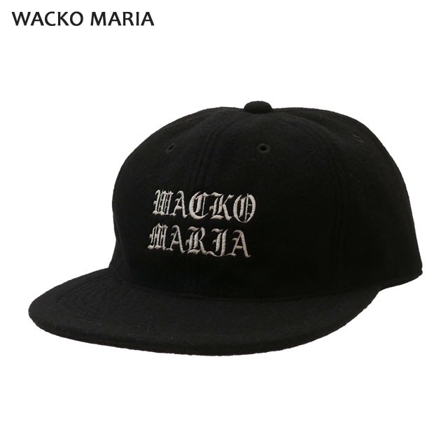 新品 ワコマリア WACKO MARIA WOOL 6 PANEL CAP キャップ BLACK