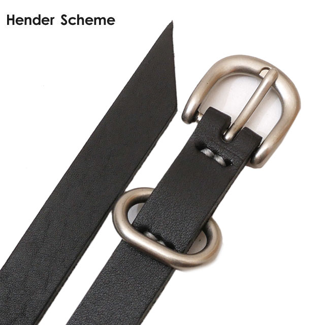 【美品】Hender Scheme tail belt レザーベルト 黒 新品 エンダースキーマ Hender Scheme Tail Belt テイル レザー