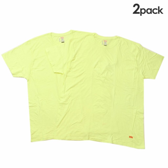 新品 シュプリーム SUPREME x ヘインズ Hanes Tagless Tees(2