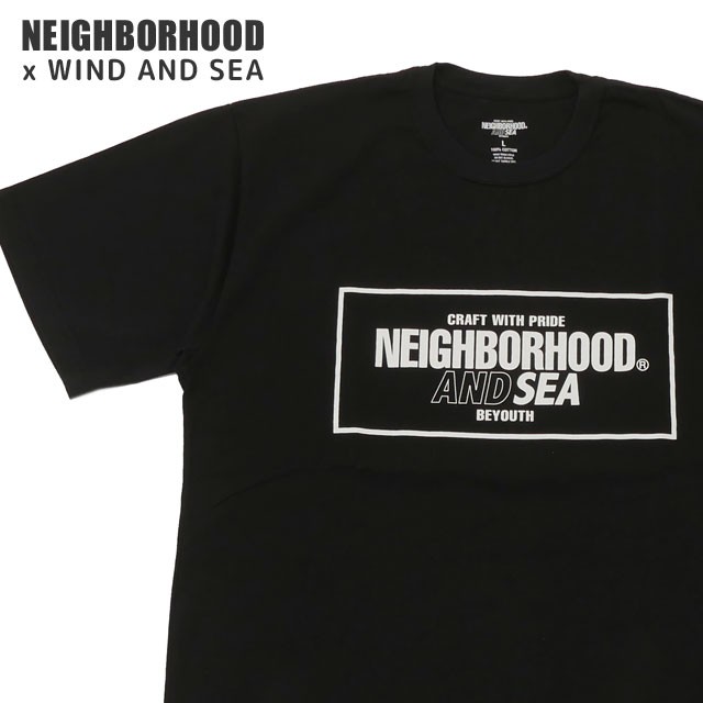 (2023新作)新品 ネイバーフッド NEIGHBORHOOD x ウィンダンシー WIND AND SEA 23SS NHXWIND AND  SEA.TEE SS-1 Tシャツ BLACK ブラック 黒｜au PAY マーケット