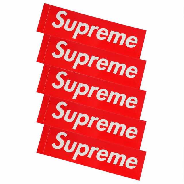 新品 シュプリーム SUPREME Box Logo Sticker 5枚セット RED レッド