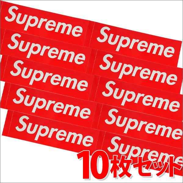 新品 シュプリーム SUPREME Box Logo Sticker 10枚セット RED レッド 