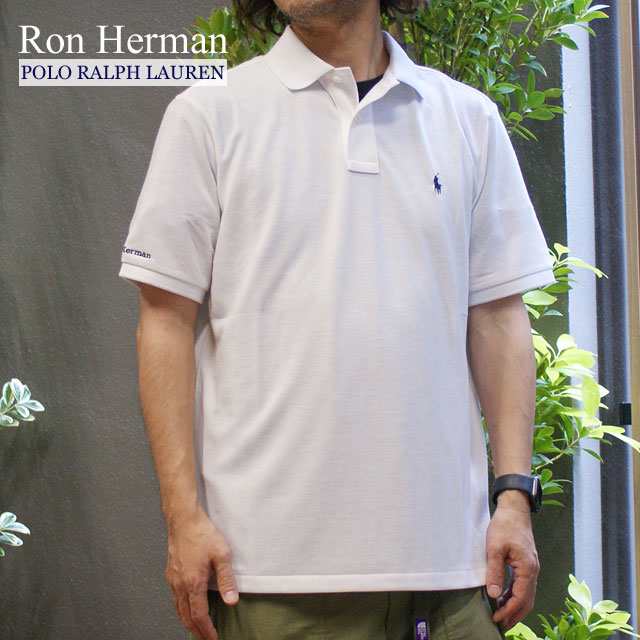 新品 ロンハーマン Ron Herman x ポロ・ラルフローレン POLO RALPH LAUREN Classic Fit Polo Shirt ポロシャツ WHITE ホワイト TOPSの通販は