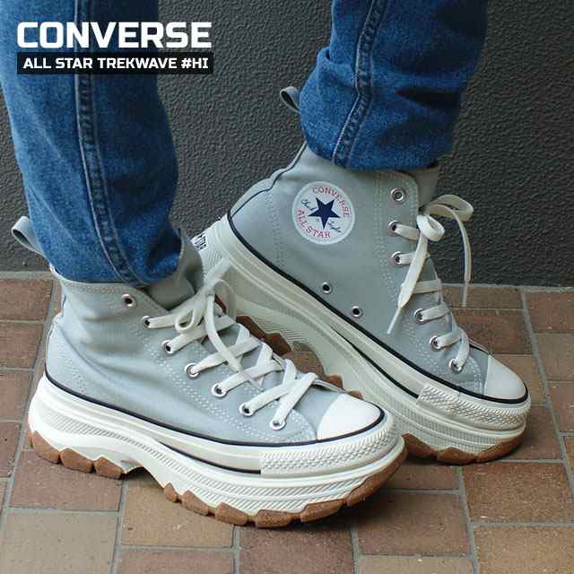 新品 コンバース CONVERSE ALL STAR TREKWAVE HI オールスター トレックウェーブ ハイカット ICE GRAY グレー 31308930 リアクト スニー