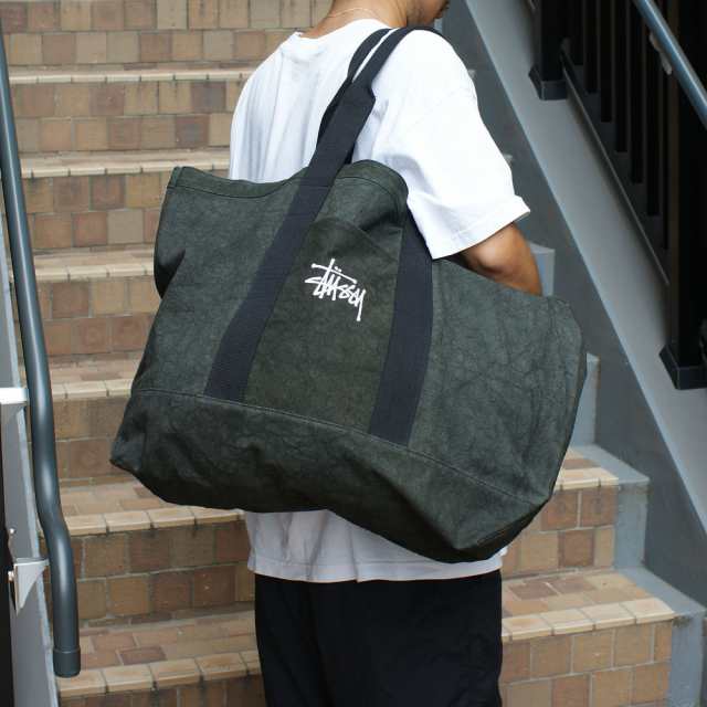 2023新作)新品 ステューシー STUSSY CANVAS EXTRA LARGE TOTE BAG