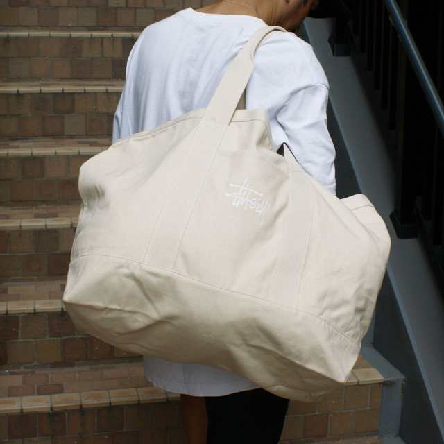 Stussy CANVAS EXTRA LARGE TOTE BAGトートバッグvans