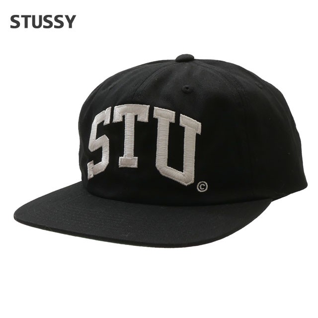 ストューシーSTUSSY STU ARCH STRAPBACK CAP/NAVY-