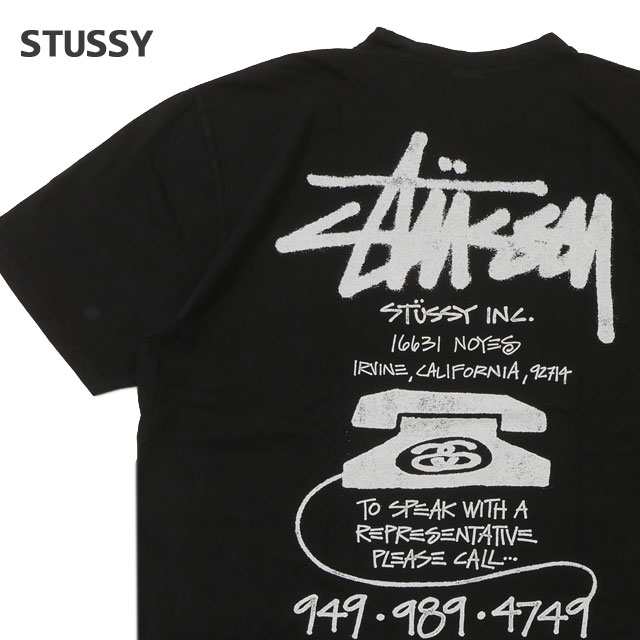 Stussy Old Phone Tee Pigment Dyed ステューシー