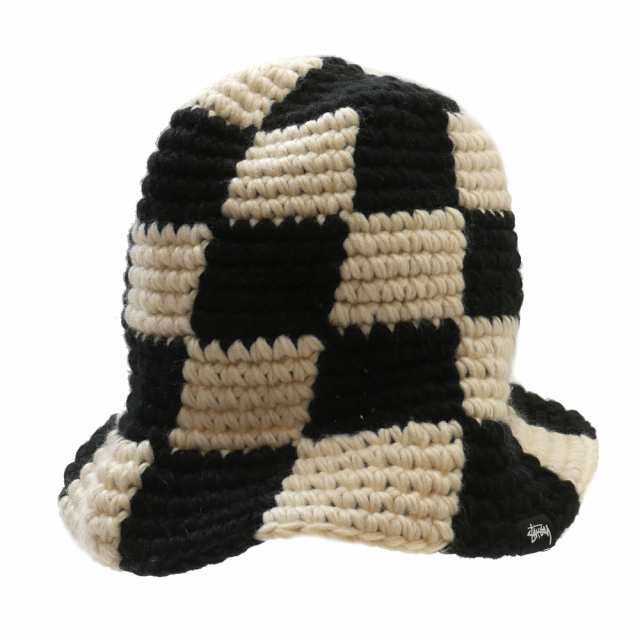 2023新作)新品 ステューシー STUSSY CHECKER KNIT BUCKET HAT バケット