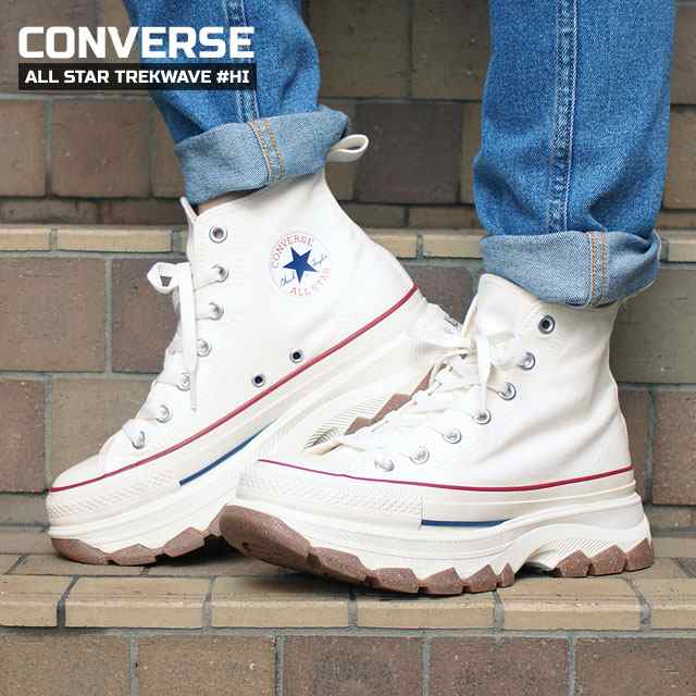 新品 コンバース CONVERSE ALL STAR TREKWAVE HI オールスター トレックウェーブ ハイカット WHITE ホワイト  31310071 ガムソール リアクト スニーカー 男女兼用 フットウェアの通販はau PAY マーケット - クリフエッジ | au PAY  マーケット－通販サイト