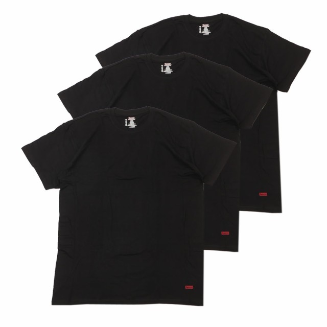 新品 シュプリーム SUPREME x ヘインズ Hanes Tagless Tees(3 Pack) T