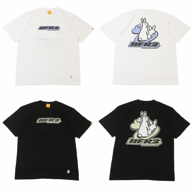 古着屋mame【即完モデル‼︎】#FR2◎ラビット XL サークルロゴ 兎Tシャツ B373