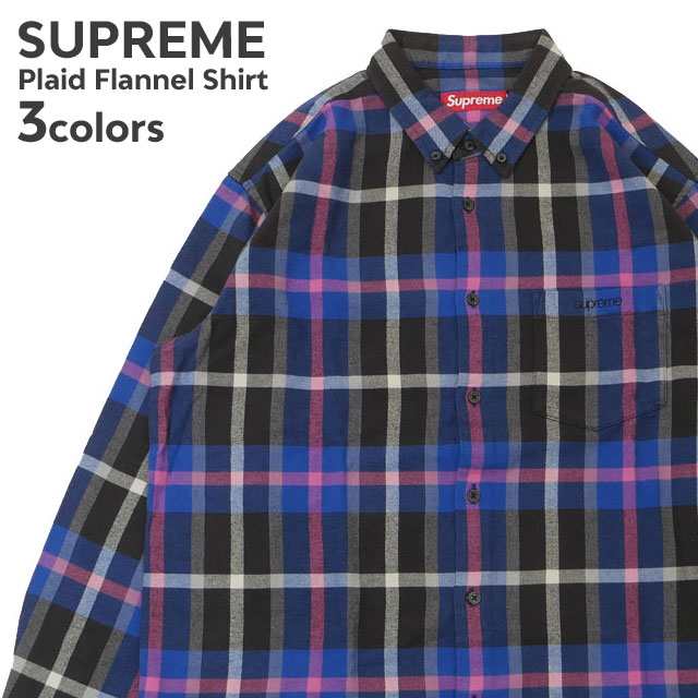 Supreme 23AW Plaid Flannel Shirt Green S