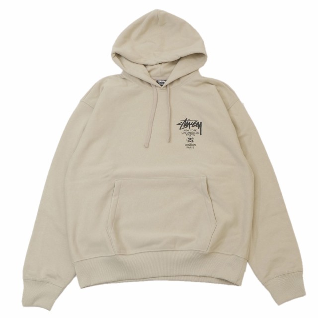 新品 ステューシー STUSSY WORLD TOUR HOOD スウェット パーカー