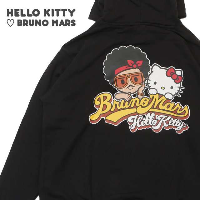 (2024新作)新品 ブルーノ・マーズ BRUNO MARS x ハローキティ HELLO KITTY HOODIE パーカー ブルーノマーズ  サンリオ キティちゃん SWT/H｜au PAY マーケット