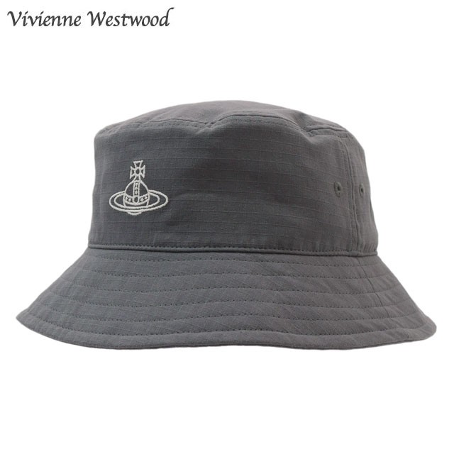 (2024新作)新品 ヴィヴィアン・ウエストウッド Vivienne Westwood ロンドン リップストップ バケットハット LONDON BUCKET HAT バケハ UV