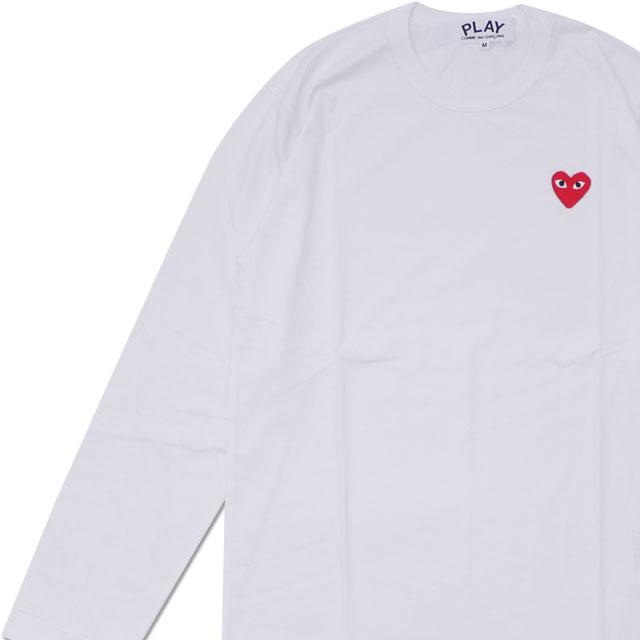 新品 プレイ コムデギャルソン PLAY COMME des GARCONS RED HEART LS TEE 長袖Tシャツ ハート ロゴ AX-T118-051 TOPSTシャツ