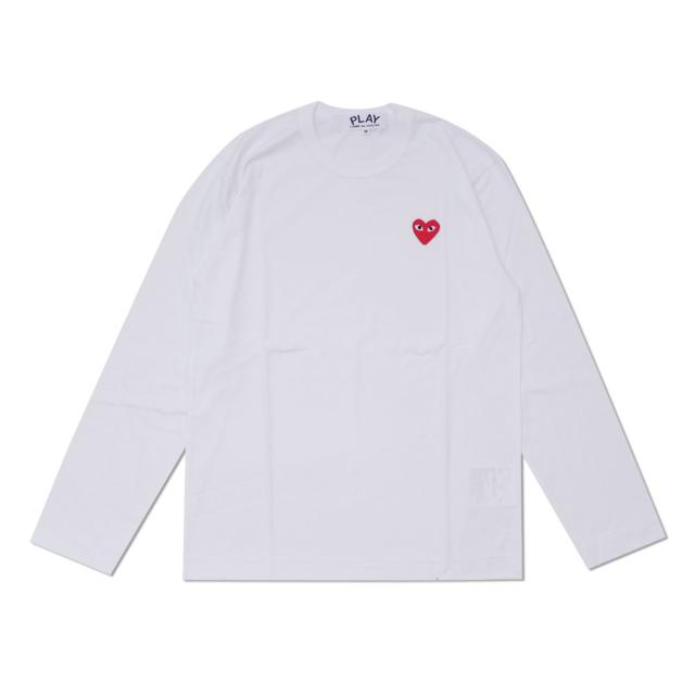 新品 プレイ コムデギャルソン PLAY COMME des GARCONS RED HEART LS TEE 長袖Tシャツ ハート ロゴ AX-T118-051 TOPS
