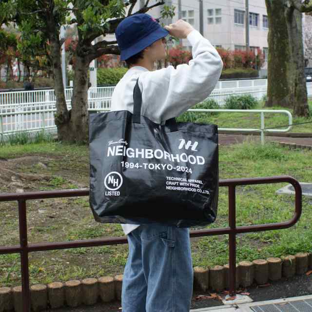 新品 ネイバーフッド NEIGHBORHOOD LOGO FLEXIBLE BAG-L トート