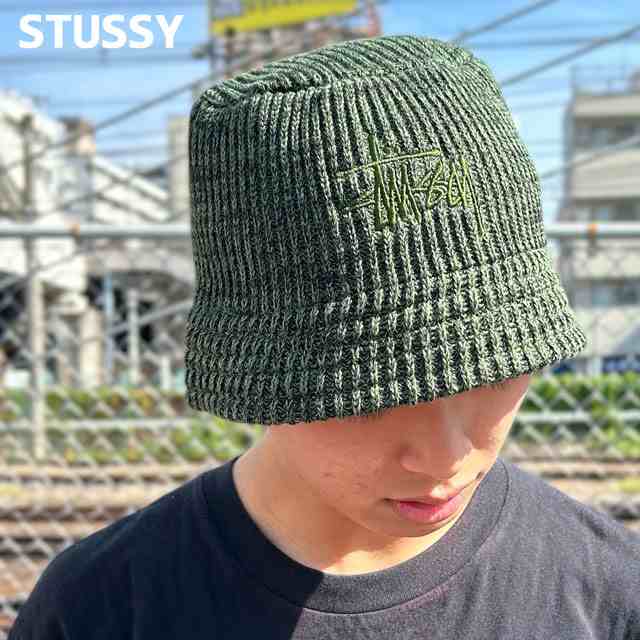 (2024新作)新品 ステューシー STUSSY BUCKET MULTI KNIT バケット ハット バケハ スケート ストリート エイトボール ストックロゴ ストゥ