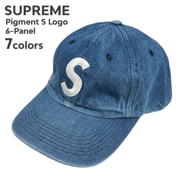 (2024新作)新品 シュプリーム SUPREME 24FW Pigment S Logo 6-Panel キャップ 24AW ストリート スケート スケーター ヘッドウェア