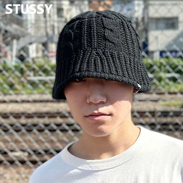 2024新作)新品 ステューシー STUSSY CABLE KNIT BUCKET HAT バケット ハット バケハ スケート ストリート  エイトボール ストックロゴ ストゥーシー スチューシー ヘッドウェアの通販はau PAY マーケット - クリフエッジ | au PAY  マーケット－通販サイト