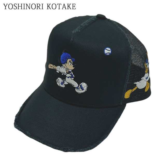 (2024新作)新品 ヨシノリコタケ YOSHINORI KOTAKE MICKEY BASEBALL MESH CAP ミッキー メッシュ キャップ トラッカー ヘッドウェア