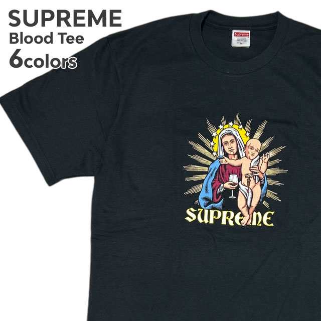 (2024新作)新品 シュプリーム SUPREME 24FW Blood Tee ブラッド Tシャツ 24AW ストリート スケート スケーター 半袖Tシャツ