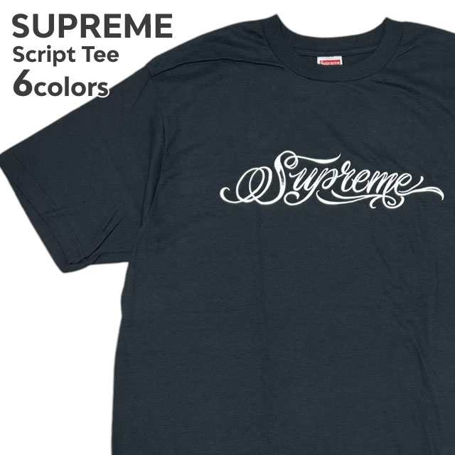 (2024新作)新品 シュプリーム SUPREME 24FW Script Tee スクリプト Tシャツ 24AW ストリート スケート スケーター 半袖Tシャツ