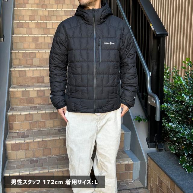 montbell イグニスダウンパーカー L ブッラク 透湿性と防風性に優れた