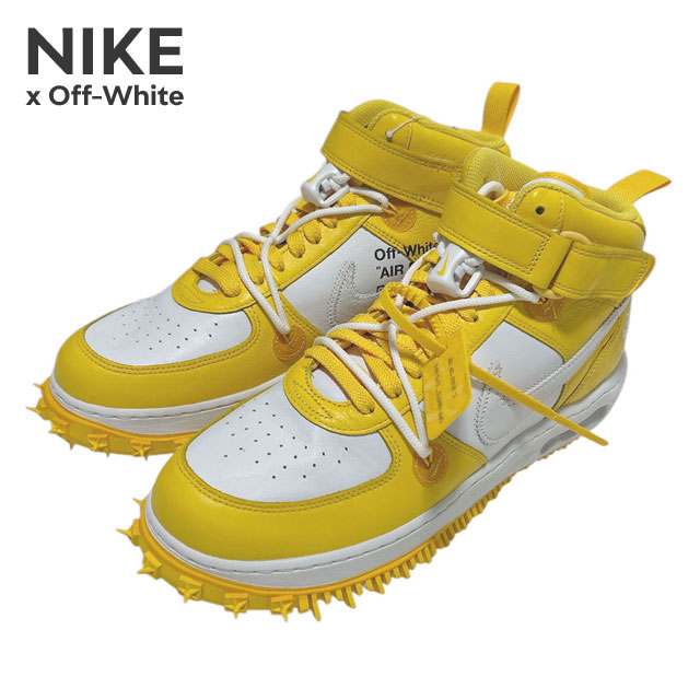 【超お買い得目玉スニーカーSALE】 新品 ナイキ NIKE x オフ・ホワイト OFF-WHITE AIR FORCE 1 MID SP LTHR エアフォース1 DR0500-101 AF1 ミッド フットウェアの通販は