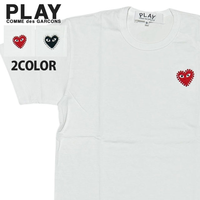 (2025新作)新品 プレイ コムデギャルソン PLAY COMME des GARCONS RHINESTONE HEART TEE ラインストーン Tシャツ ハート ロゴ AX-T801-051 半袖Tシャツの通販は