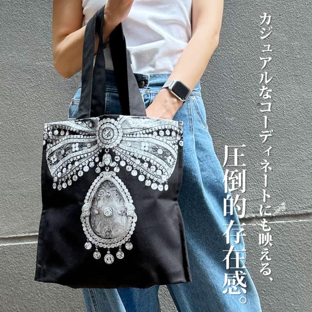 カルティエ展 V&A美術館 トートバッグ　ブローチ V&A カルティエ展 トートバッグ ブローチ バッグ - メルカリ