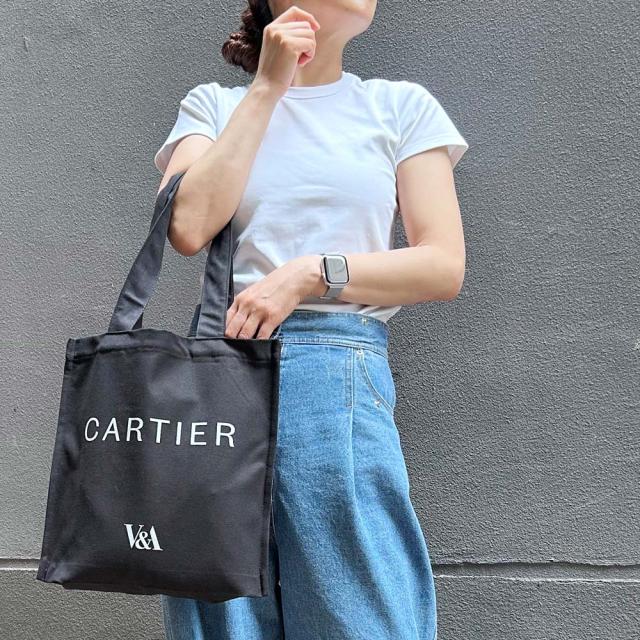 カルティエ展 限定トートバッグ V&A 博物館 CARTIER ブローチ