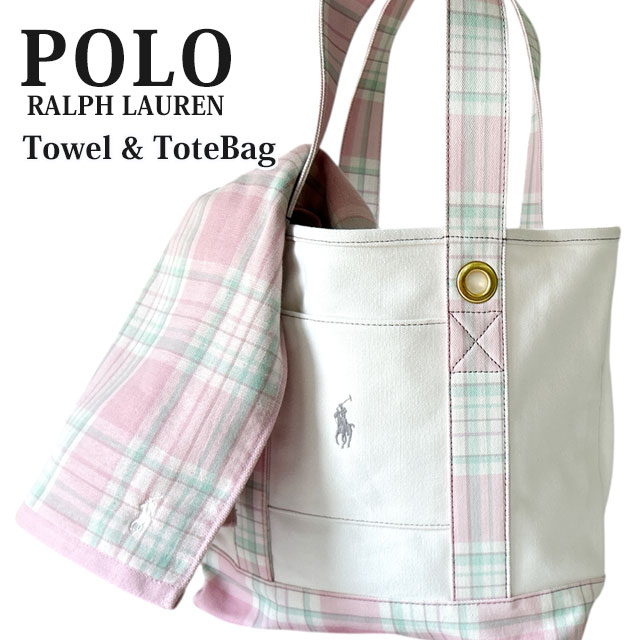 (2025新作)新品 ポロ ラルフローレン POLO RALPH LAUREN Layne ハンド タオル & トート バッグ ギフト セット RALPH LAUREN  グッズ