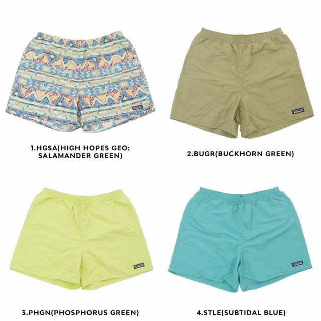 25SS新作追加] 新品 パタゴニア Patagonia Ms Baggies Shorts 5