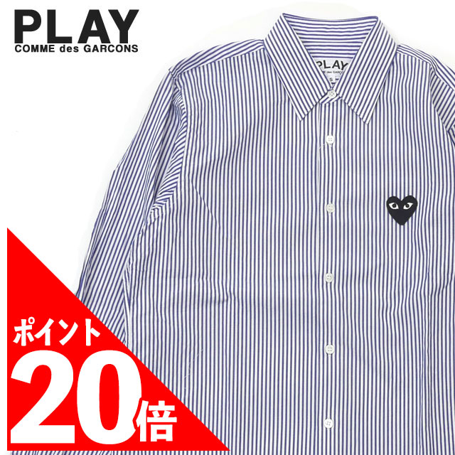 【中古】ウエアハウス WAREHOUSE シャツ プルオーバー 長袖 レギュラーカラー ハーフジップ ストライプ柄 36 紺 白 中古】ウエアハウス WAREHOUSE シャツ プルオーバー 長袖 レギュラー