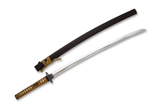 送料無料！！美術模造刀剣 逆刃刀　茶色紐 大刀の通販は 23,562円