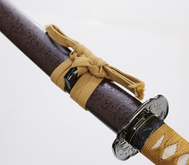送料無料！！美術模造刀剣 逆刃刀　茶色紐 大刀　AF-91_1