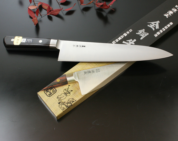 遠藤商事 業務用 雪藤 出刃 18cm 中霞玉白鋼 日本製 AYK