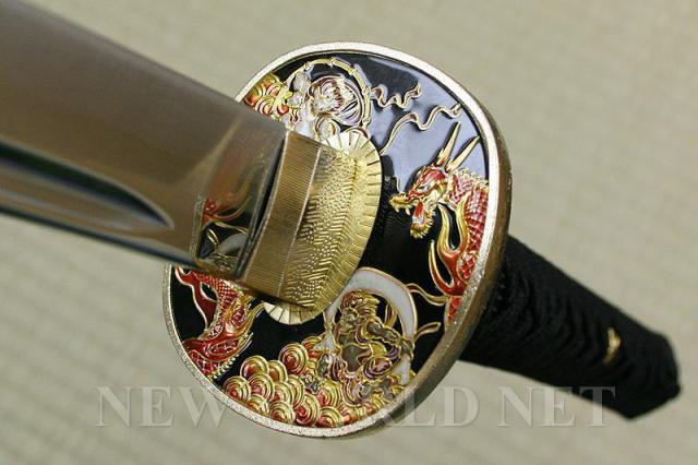 送料無料！！美術模造刀剣 坂本龍馬　風神雷神仕様 AF-70_2