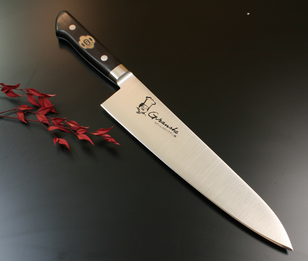送料無料！！グランシェ　口金付黒合板牛刀　270mm　KC-724の通販は