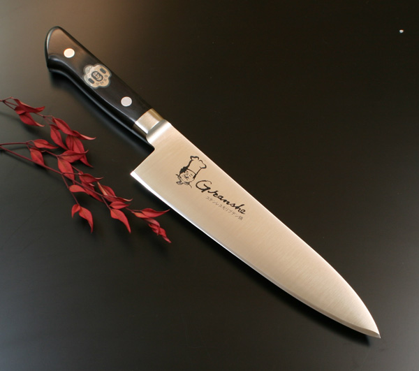 送料無料！！グランシェ　口金付黒合板洋出刃　210mm　KC-730の通販は