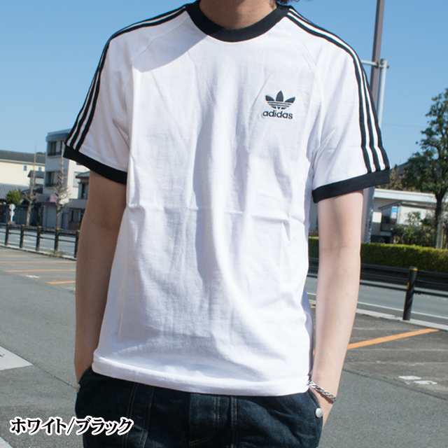 ●ネコポス１点まで可　adidas Originals(アディダスオリジナルス) メンズ スリーストライプス 半袖Tシャツ 14212