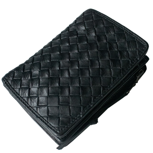 ダブルス 財布 メンズ 牛革 メッシュ 二つ折り財布 wlo-7641 doublesの通販は