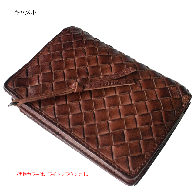 ダブルス 財布 メンズ 牛革 メッシュ 二つ折り財布 wlo-7641 doublesの通販は