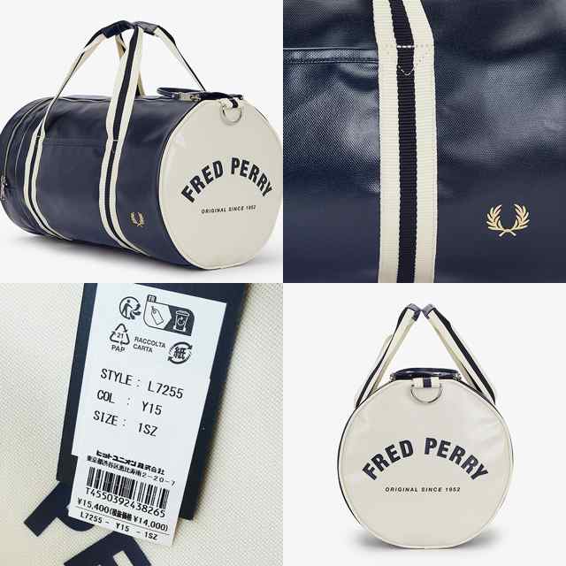 フレッドペリー Fred Perry 逃げ出し エナメルバッグ ボストンバッグ