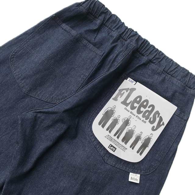 lee リー フリージー  fleeasy イージーパンツ lm5806ｰ400 インディゴ【デニム】【LEE/シェアパンツ/男女兼用/ユニセックス/ボトムス/太め/リラックス/ゆったり/XSからXXLまで対応/ワンサイズ/カジュアル/ストリート/ストレッチ】【2024モデル】【定番アイテム】【正規品】