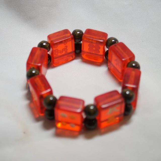 麻雀ブレスレット ヴィンテージ 麻雀牌 ブレスレット【1950s~ Mahjong Gambling Amulet