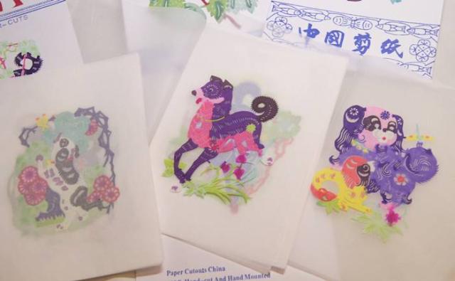 中国伝統芸能 中国剪紙 （切り紙） 10枚入り1セット→絵柄種類